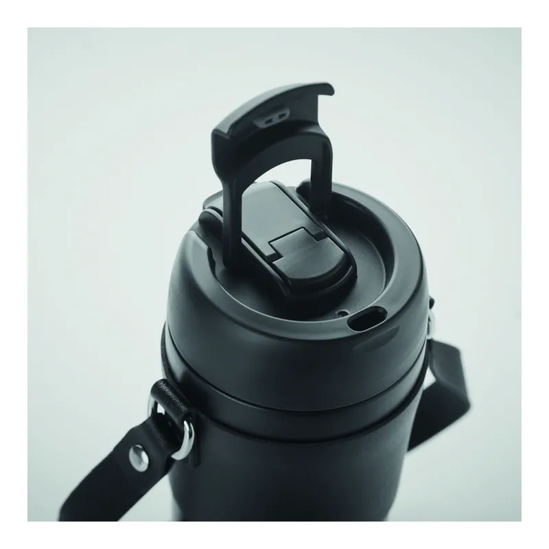 Penisola – Bicchiere riutilizzabile in acciaio inox 700 ml, colore Nero, vista dall alto