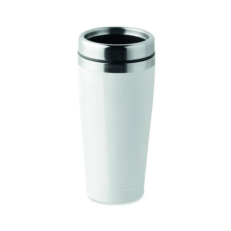 Marea – Tumbler termico in acciaio inox 400 ml, colore Bianco, vista fronte