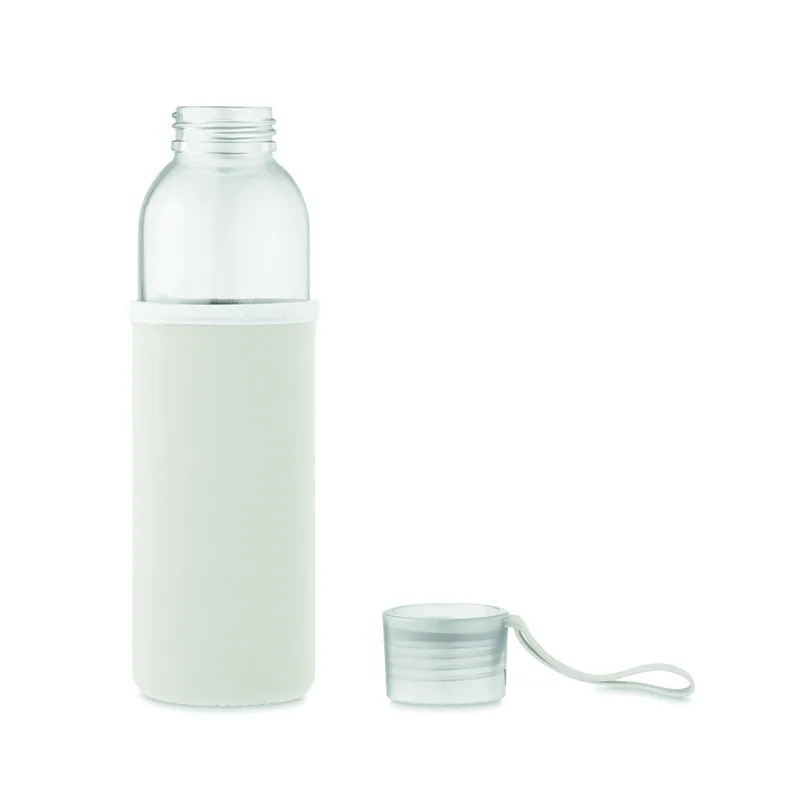 Bora – Borraccia in vetro 500 ml, colore Beige, vista lato
