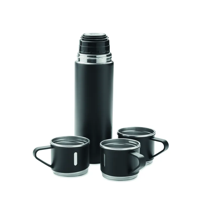 Conchiglia – Thermos in acciaio inox 420 ml, colore Nero, vista aperta