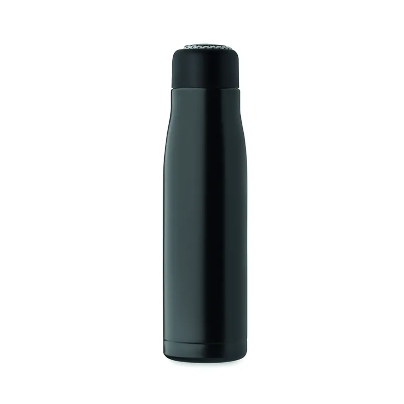 Vespro – Borraccia termica in acciaio inox riciclato 500 ml, colore Nero