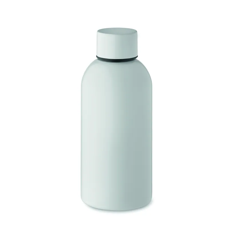 Neve – Borraccia sportiva in acciaio inox riciclato 500 ml, colore Bianco, vista fronte