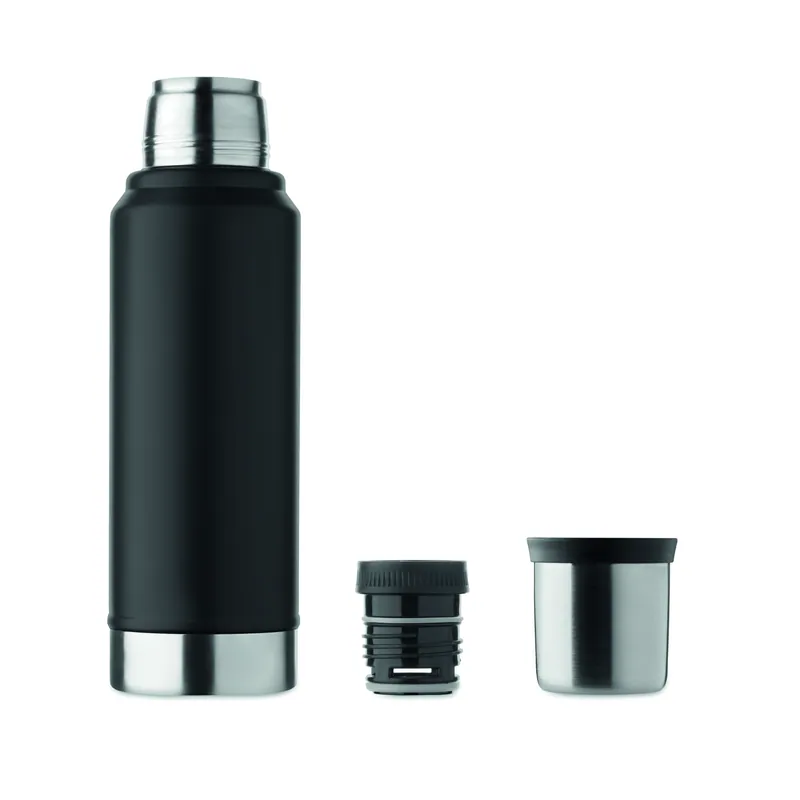 Torrente – Thermos in acciaio inox, colore Nero