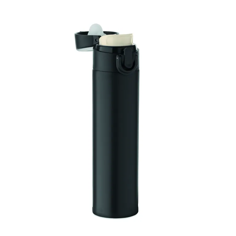 Zenit – Borraccia termica in acciaio inox 300 ml, colore Nero