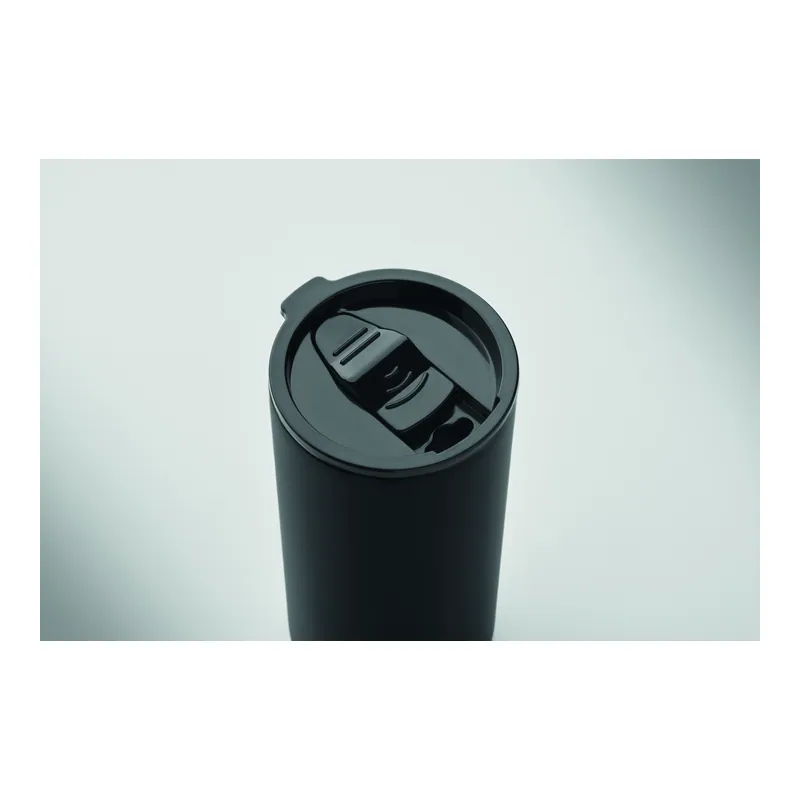 Melograno – Borraccia termica in acciaio inox 610 ml, colore Nero, vista aperta