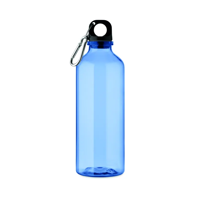 Aria – Borraccia sportiva in RPET riciclato 500 ml, colore Blu Trasparente, vista fronte