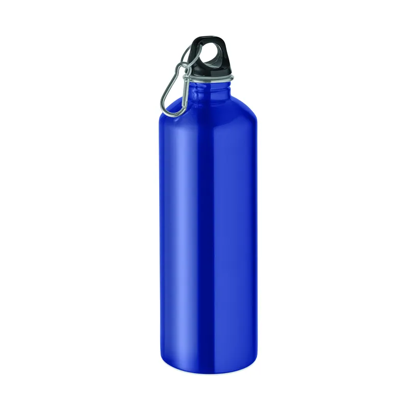 Grecale – Borraccia sportiva in acciaio inox 1 litro, colore Blu, vista fronte