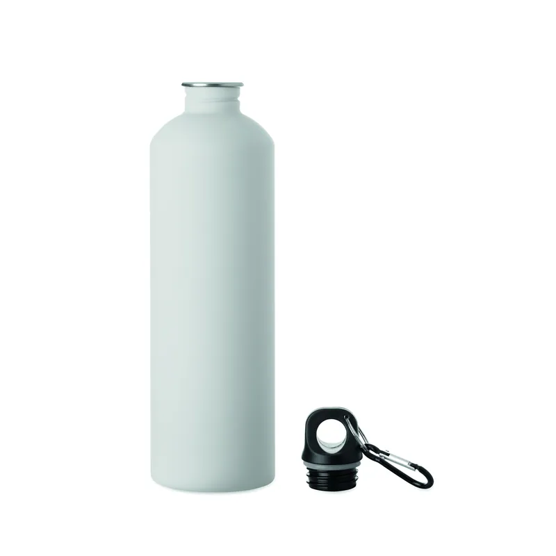 Cima – Borraccia sportiva in acciaio inox riciclato 750 ml, colore Bianco, vista retro