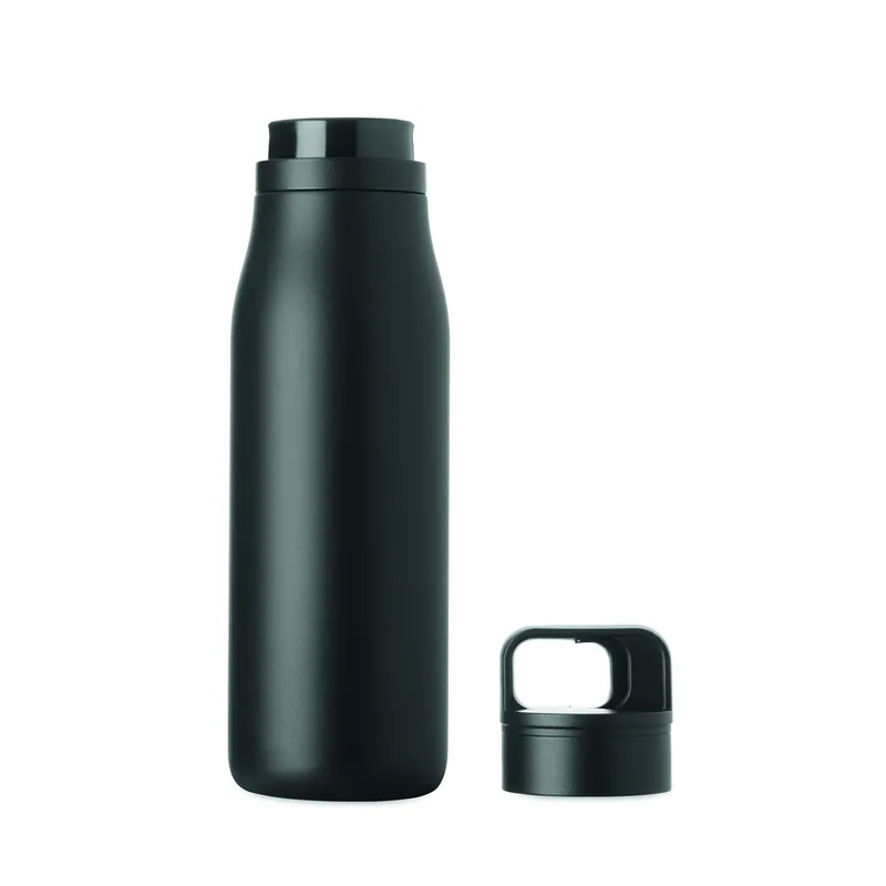 Tramonto – Borraccia termica in acciaio inox riciclato 500 ml, colore Nero