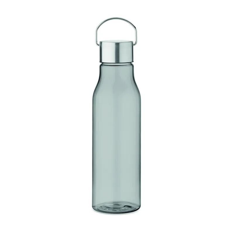 Temporale – Borraccia sportiva in RPET riciclato 600 ml, colore Grigio Trasparente, vista fronte