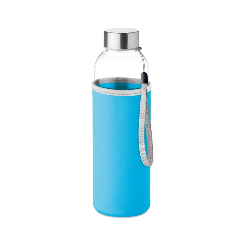 Stella – Borraccia in vetro 500 ml, colore Turchese, vista fronte