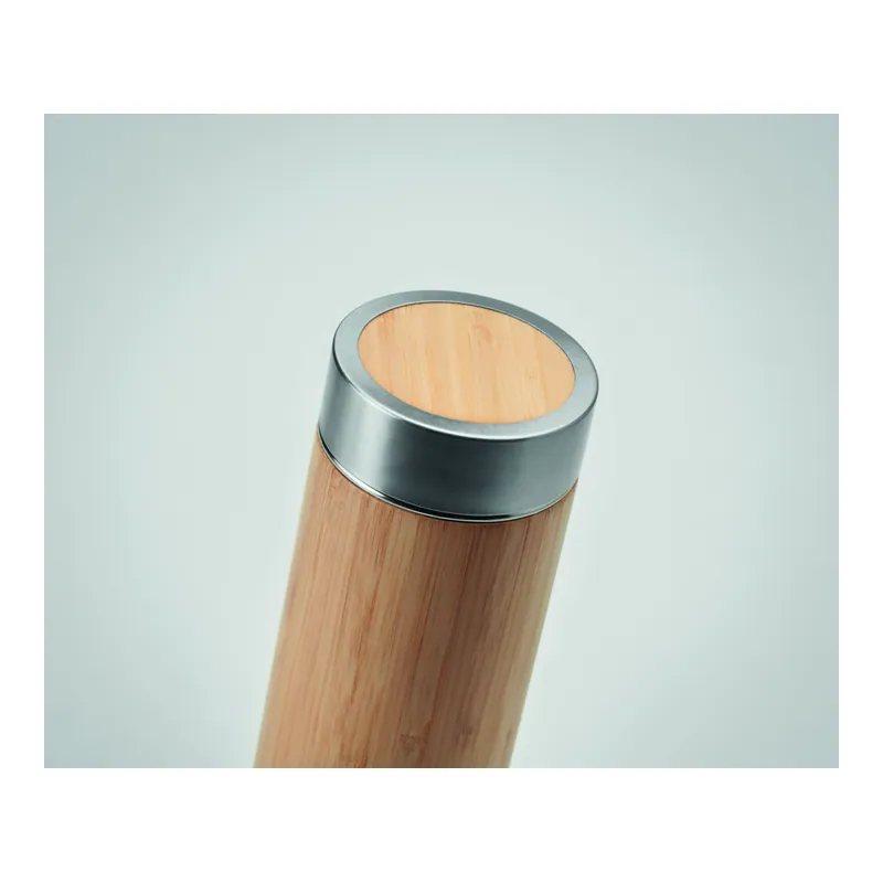 Respiro – Thermos in acciaio inox 400 ml, colore Legno, vista aperta