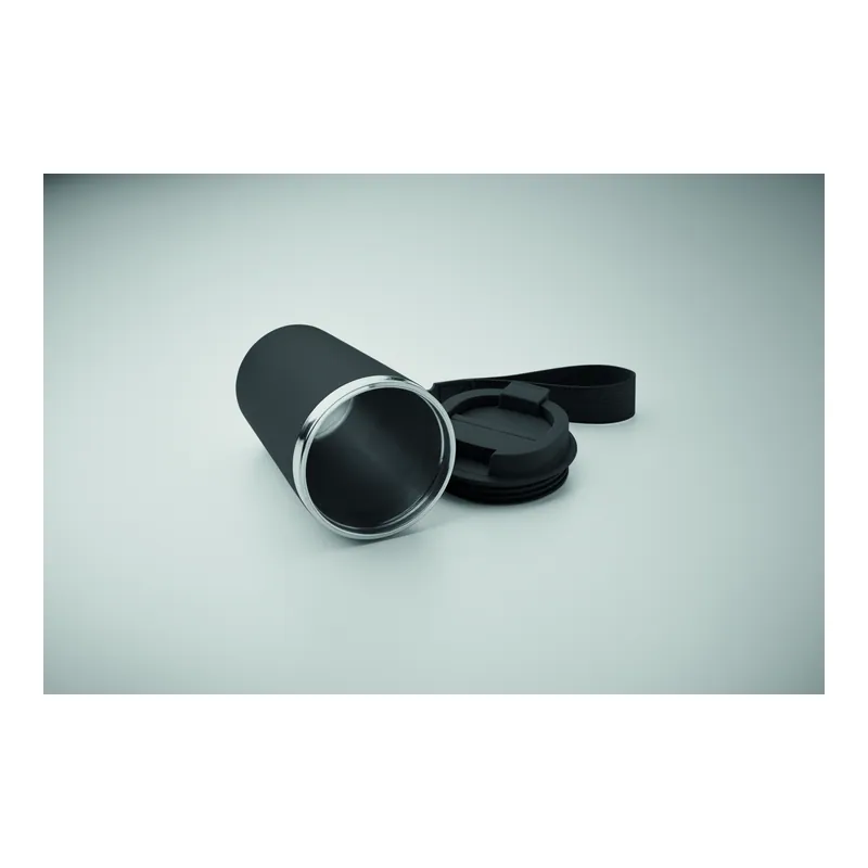 Corrente – Bicchiere riutilizzabile in acciaio inox riciclato 350 ml, colore Nero