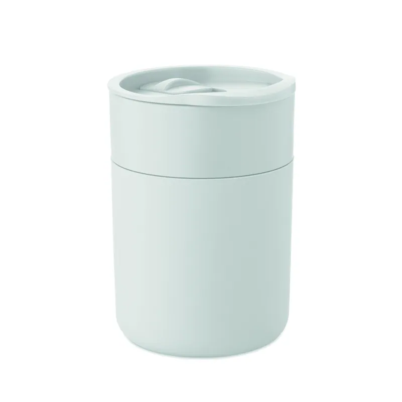 Olivo – Bicchiere riutilizzabile in polipropilene 330 ml, colore Bianco, vista fronte