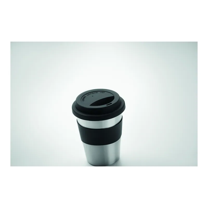 Nautilo – Bicchiere riutilizzabile in acciaio inox 350 ml, colore Nero, vista dettaglio