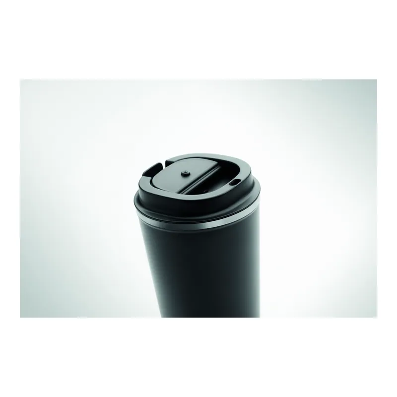 Camoscio – Bicchiere riutilizzabile in acciaio inox 350 ml, colore Nero, vista dettaglio
