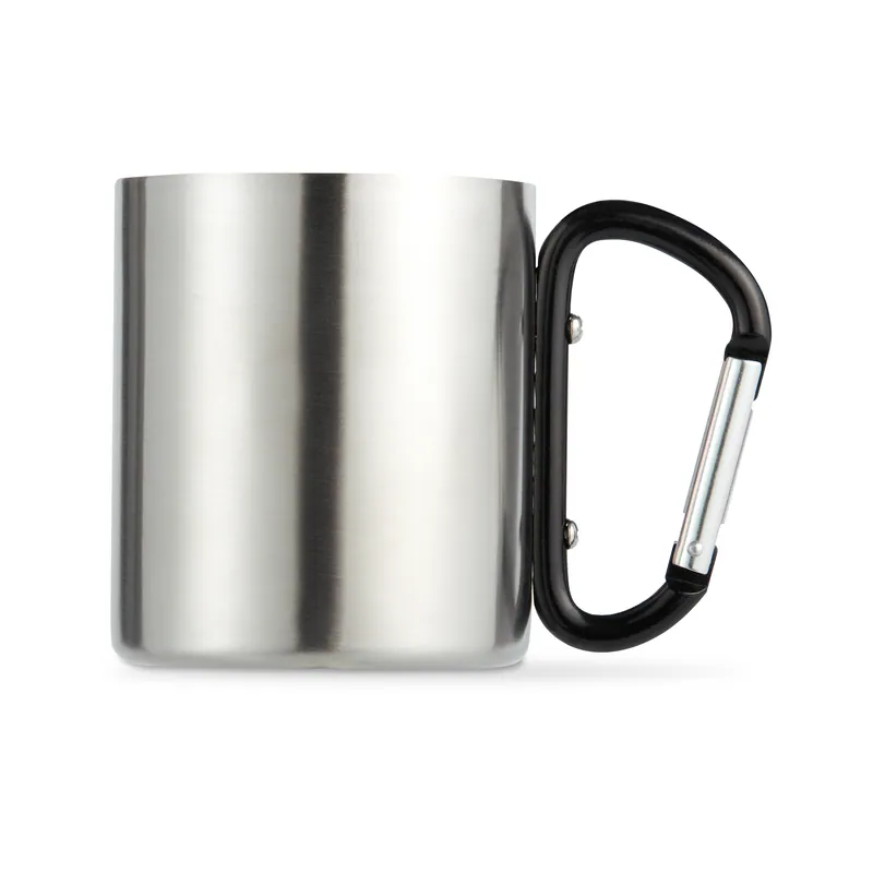 Aurora – Tumbler termico in acciaio inox 220 ml, colore Nero, vista retro