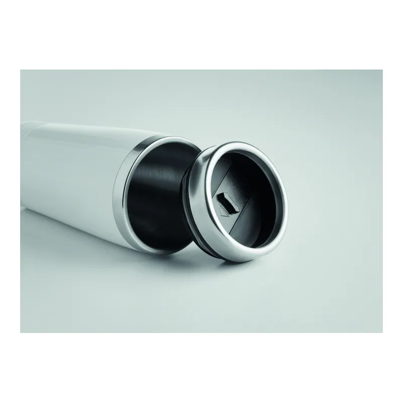 Marea – Tumbler termico in acciaio inox 400 ml, colore Bianco, vista retro