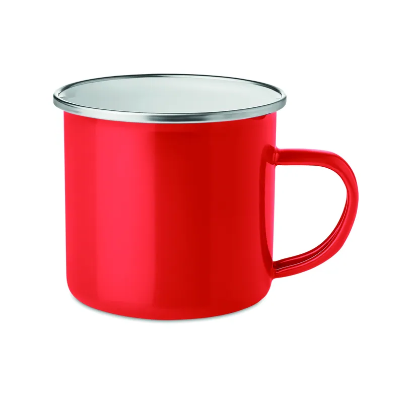 Corbezzolo – Tazza da viaggio in metallo 350 ml, colore Rosso, vista fronte