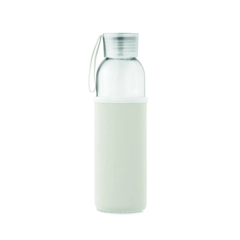 Bora – Borraccia in vetro 500 ml, colore Beige, vista retro