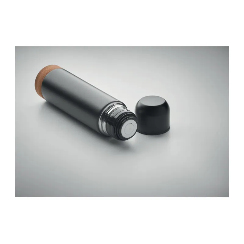 Boreale – Thermos in acciaio inox riciclato 500 ml, colore Nero