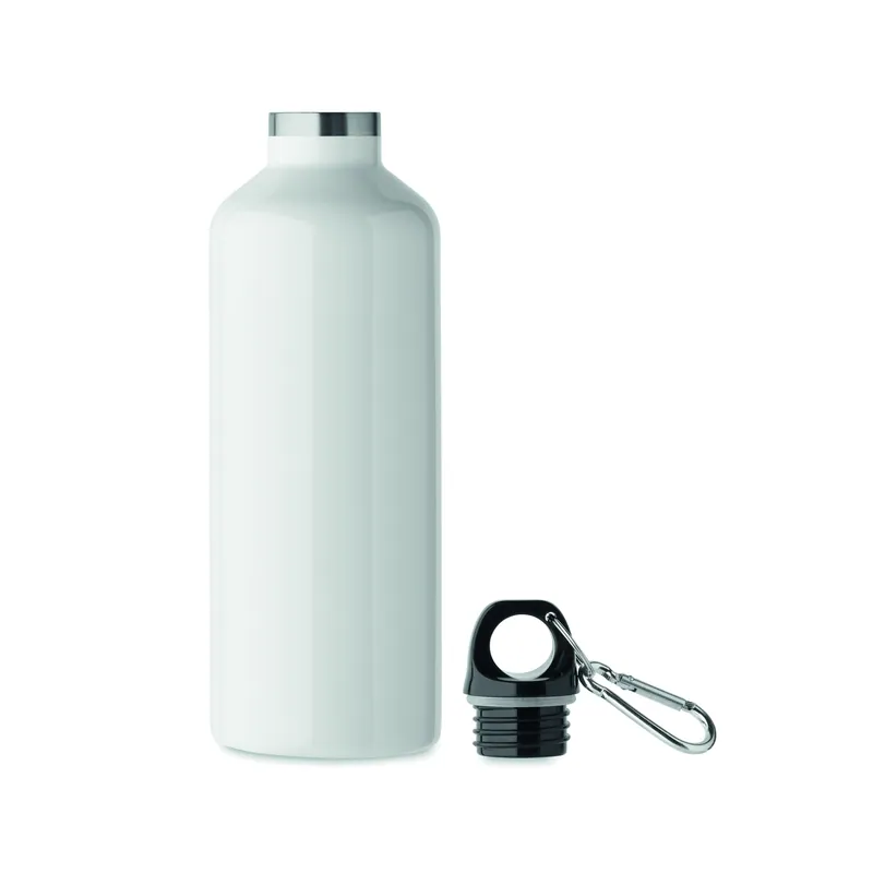 Gheppio – Thermos in acciaio inox riciclato 500 ml, colore Bianco, vista aperta