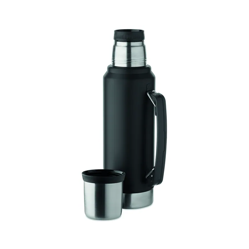 Torrente – Thermos in acciaio inox, colore Nero