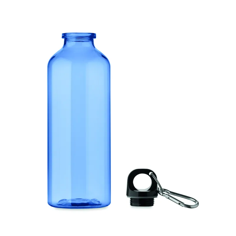 Aria – Borraccia sportiva in RPET riciclato 500 ml, colore Blu Trasparente, vista retro