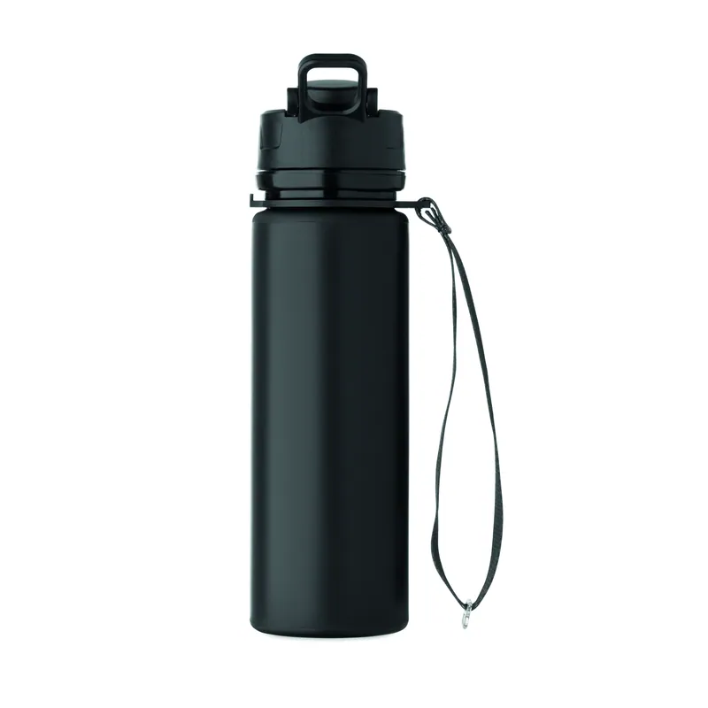 Sereno – Borraccia sportiva in silicone 500 ml, colore Nero