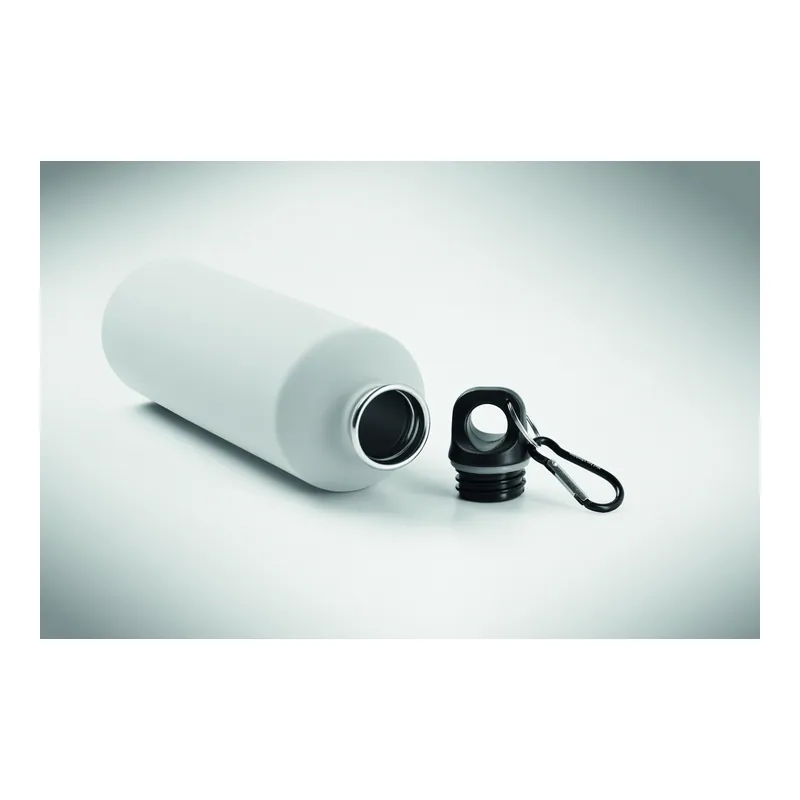 Cima – Borraccia sportiva in acciaio inox riciclato 750 ml, colore Bianco, vista dall alto