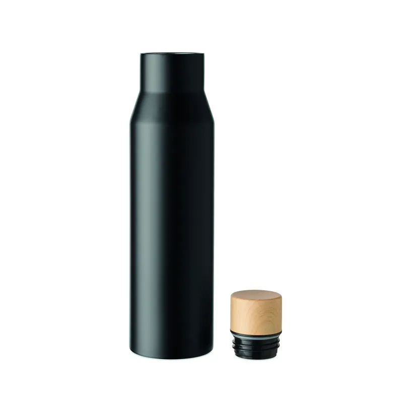 Isola – Borraccia termica in acciaio inox 500 ml, colore Nero, vista lato