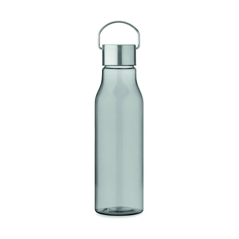 Temporale – Borraccia sportiva in RPET riciclato 600 ml, colore Grigio Trasparente, vista lato