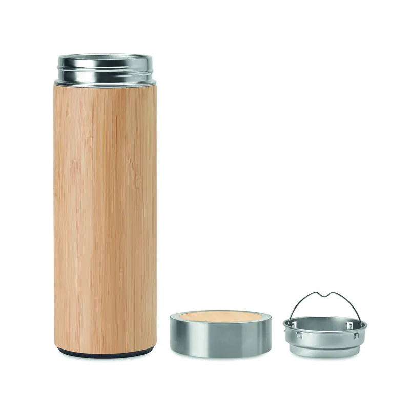 Respiro – Thermos in acciaio inox 400 ml, colore Legno, vista dettaglio