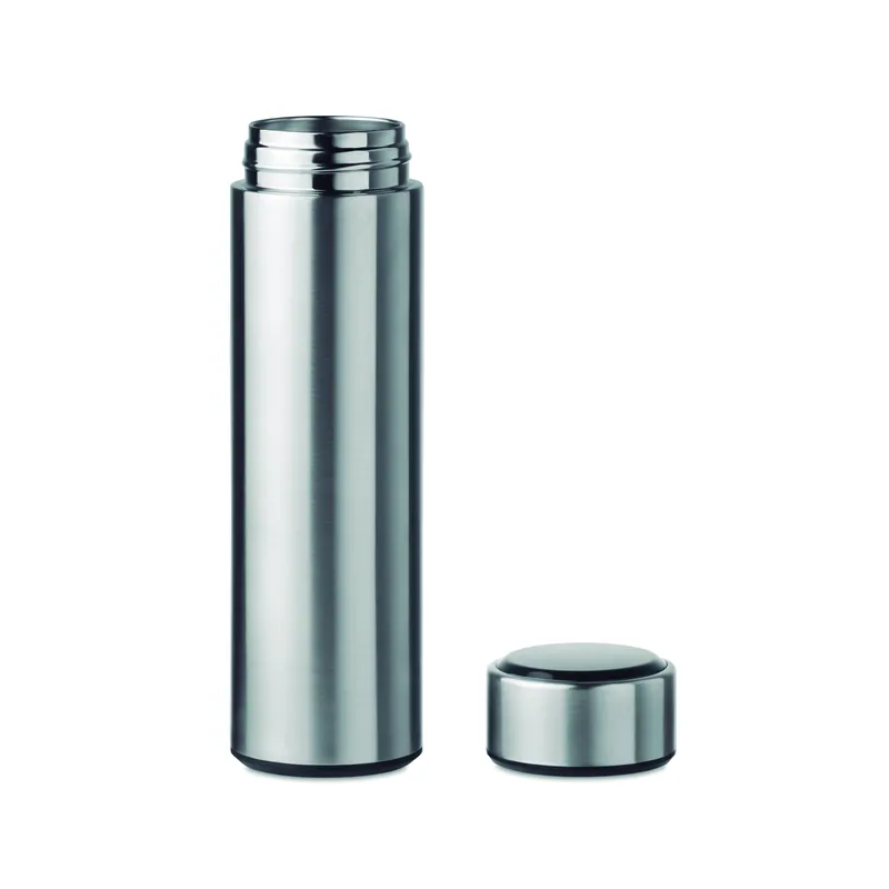 Magnolia – Thermos in acciaio inox 460 ml, colore Argento Opaco, vista lato