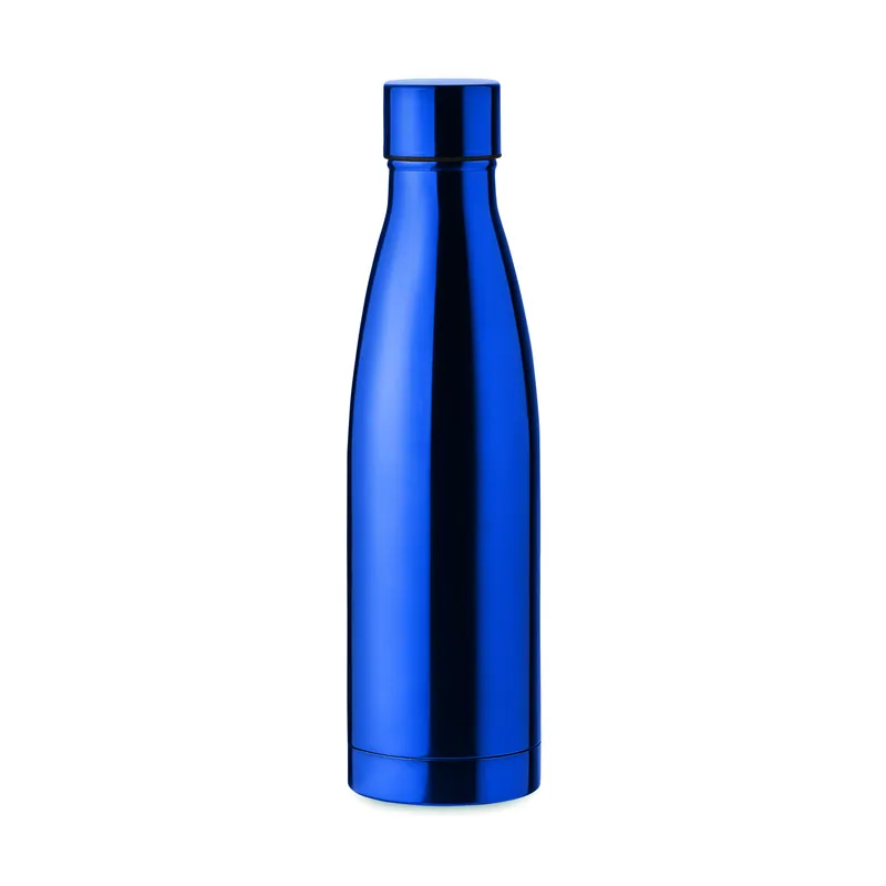 Muschio – Borraccia termica in acciaio inox 500 ml, colore Blu, vista fronte