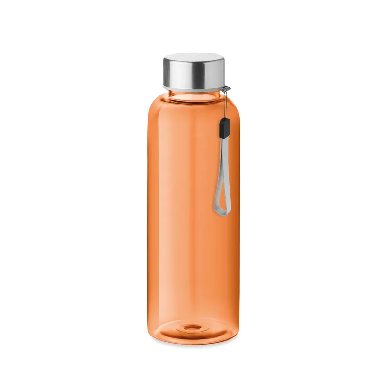 Ruscello – Borraccia sportiva in RPET riciclato 500 ml, colore Arancio Trasparente, vista fronte