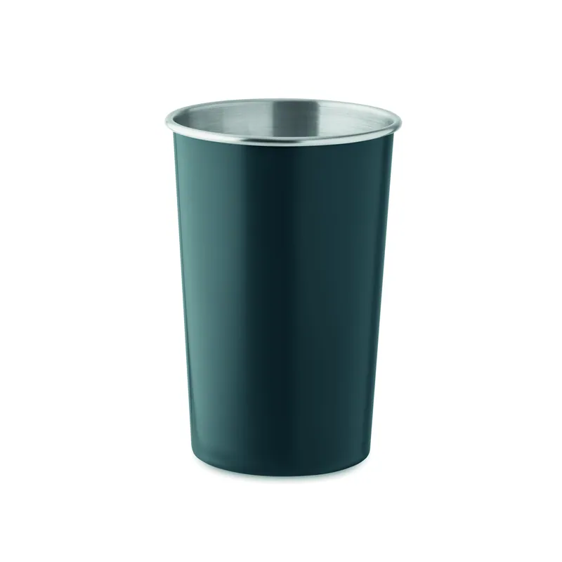 Gelsomino – Tazza da viaggio in acciaio inox riciclato 350 ml, colore Francese Navy, vista fronte
