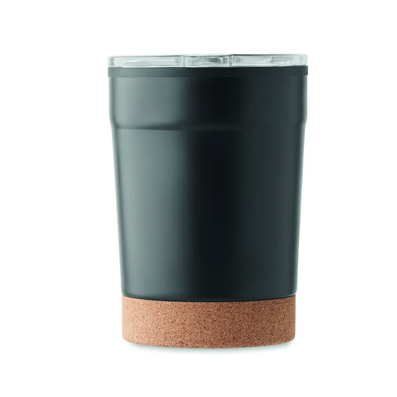 Camelia – Tumbler termico in acciaio inox 300 ml, colore Nero, vista dall alto