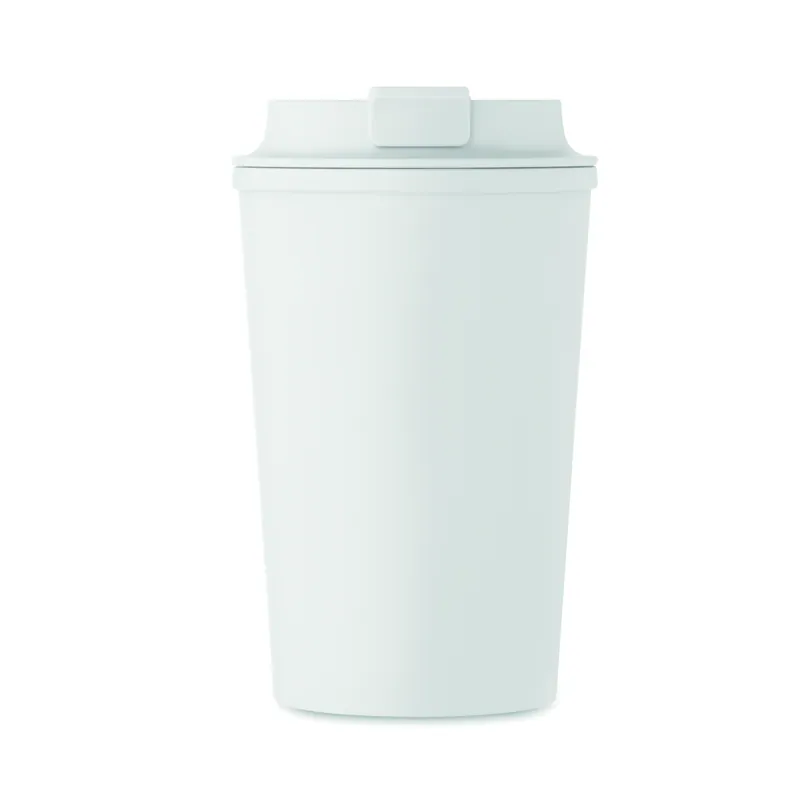 Sorgiva – Bicchiere riutilizzabile in PLA 350 ml, colore Bianco, vista lato