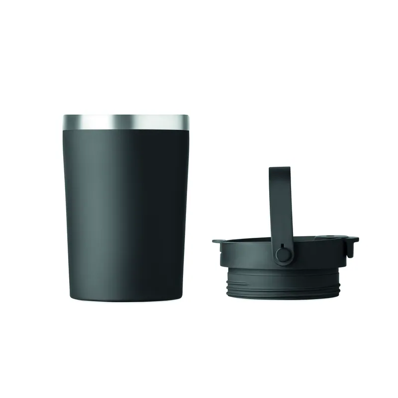 Approdo – Bicchiere riutilizzabile in acciaio inox 350 ml, colore Nero