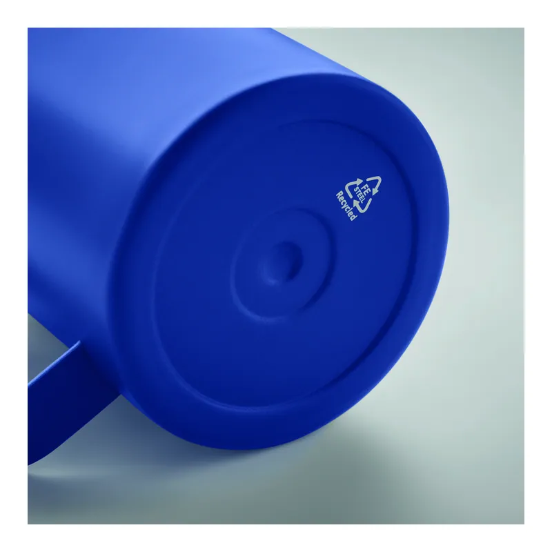 Lontra – Bicchiere riutilizzabile in acciaio inox riciclato 300 ml, colore Blu, vista dall alto