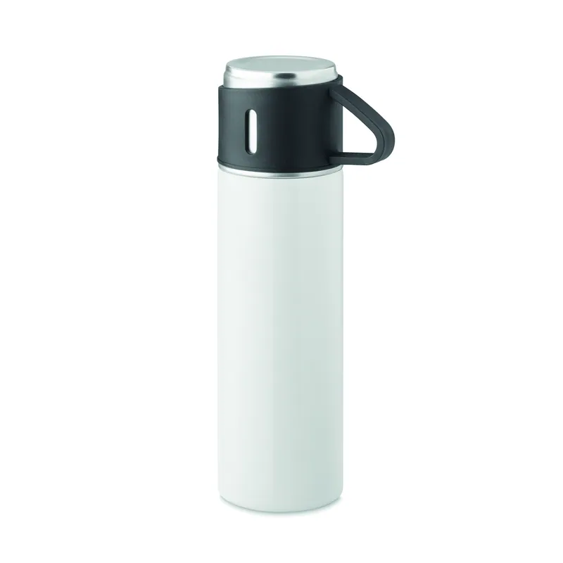 Arcobaleno – Thermos in acciaio inox 420 ml, colore Bianco, vista fronte