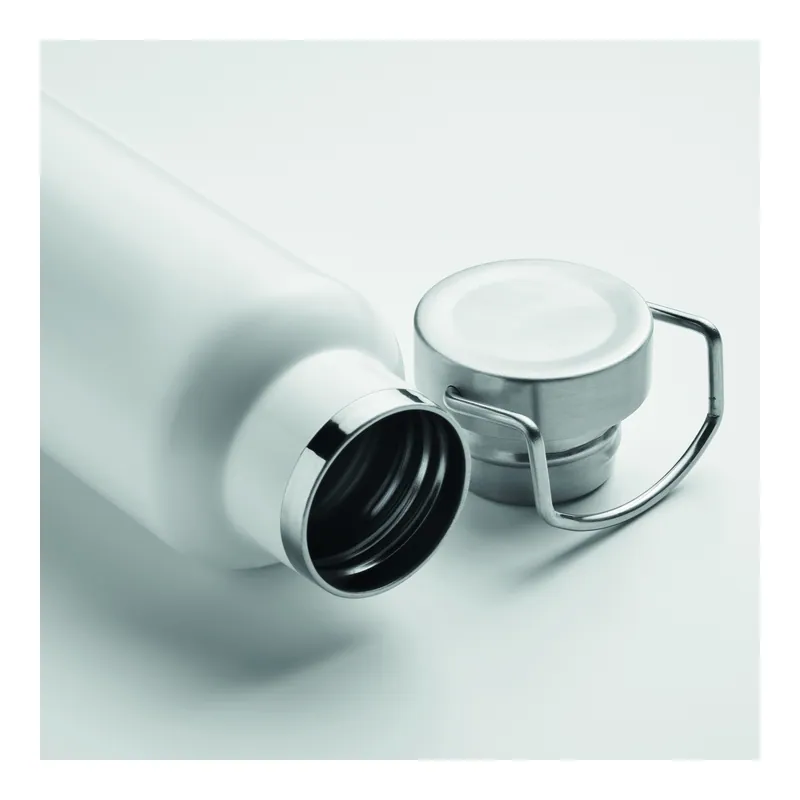 Quarzo – Borraccia termica in acciaio inox riciclato 500 ml, colore Bianco