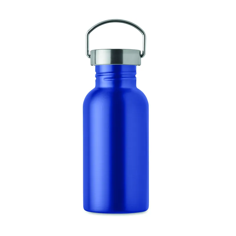 Faggio – Borraccia sportiva in acciaio inox riciclato 500 ml, colore Blu, vista retro
