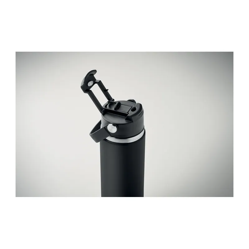 Altopiano – Borraccia termica in acciaio inox 500 ml, colore Nero, vista dettaglio