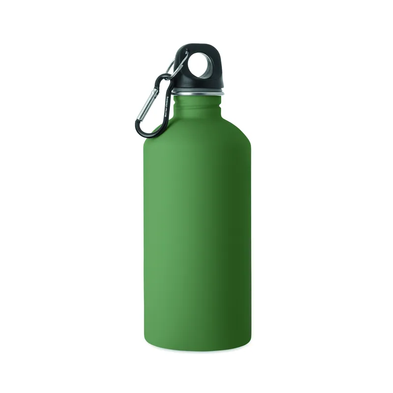 Zefiro – Borraccia sportiva in acciaio inox riciclato 500 ml, colore Verde Scuro, vista fronte