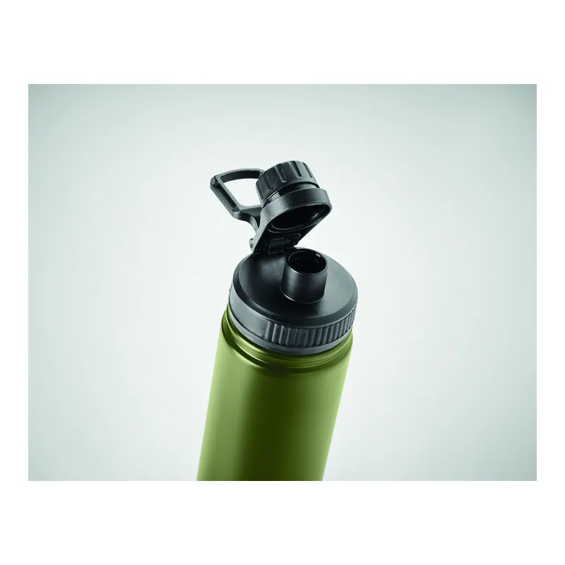 Salvia – Thermos in acciaio inox 500 ml, colore Verde Scuro, vista aperta
