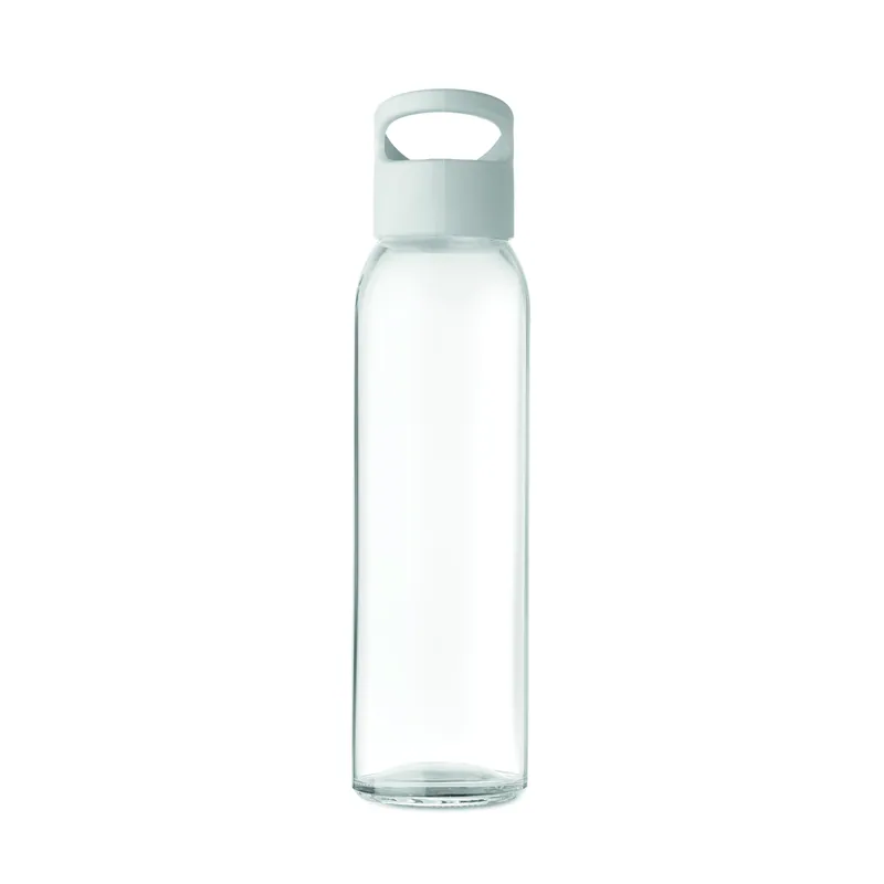 Margherita – Borraccia in vetro 470 ml, colore Bianco, vista dall alto