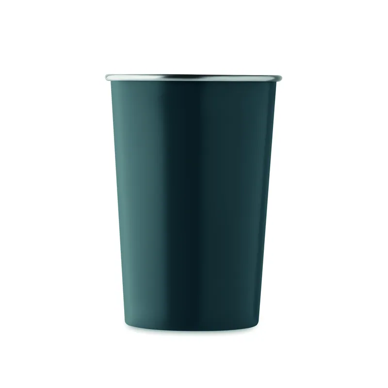 Gelsomino – Tazza da viaggio in acciaio inox riciclato 350 ml, colore Francese Navy, vista lato