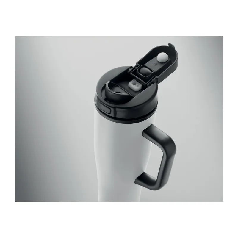 Sorgente alta – Bicchiere riutilizzabile in acciaio inox riciclato 900 ml, colore Bianco, vista dall alto